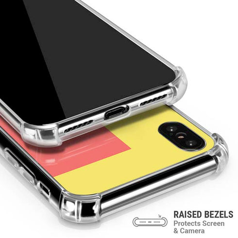 Color Blocks iPhone XS Max Clear Case